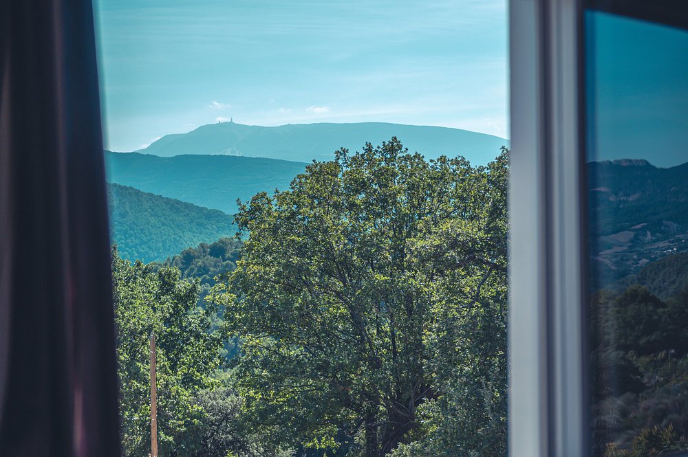 Vue panoramique Mont Ventoux depuis hôtel Plantevin Propiac